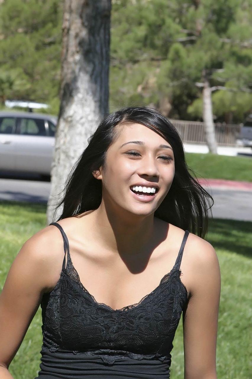 15P Skinny asian teen girl upskirt