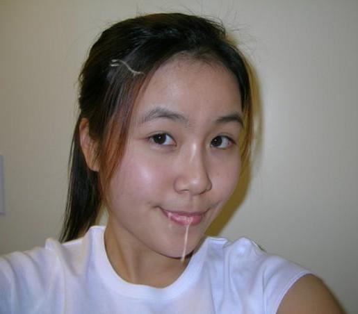 15P Real amateur Asian teen girlfriend facial cumshots