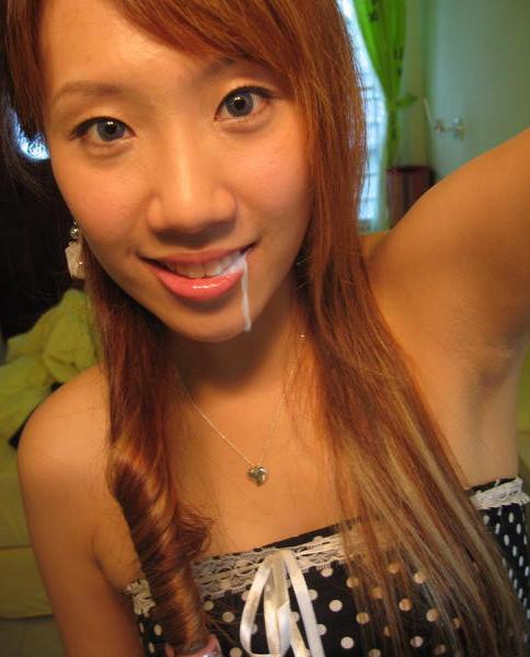 15P Real amateur Asian teen girlfriend facial cumshots