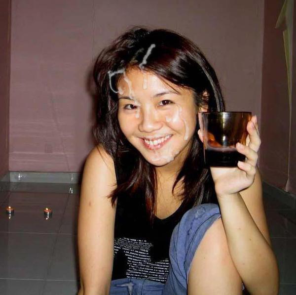 15P Real amateur Asian teen girlfriend facial cumshots