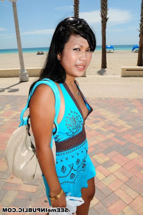 15P Kyanna Lee shows off in public and gets hammered hard