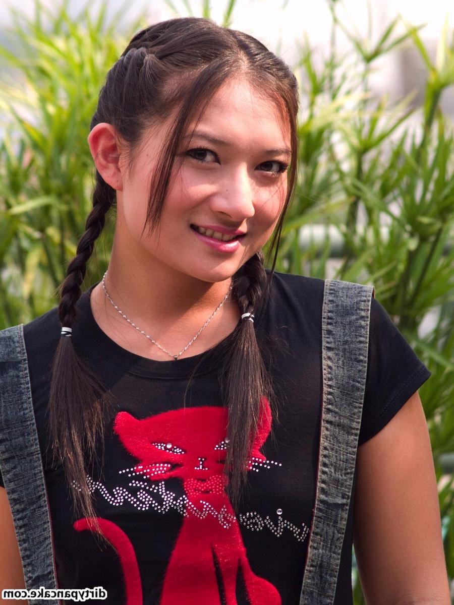 16P Asian teen girl in pigtails