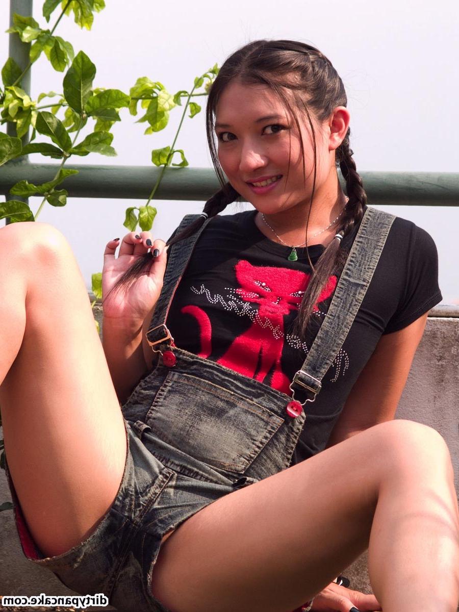 16P Asian teen girl in pigtails