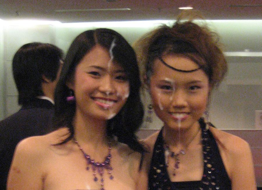 16P Asian teens cummed on