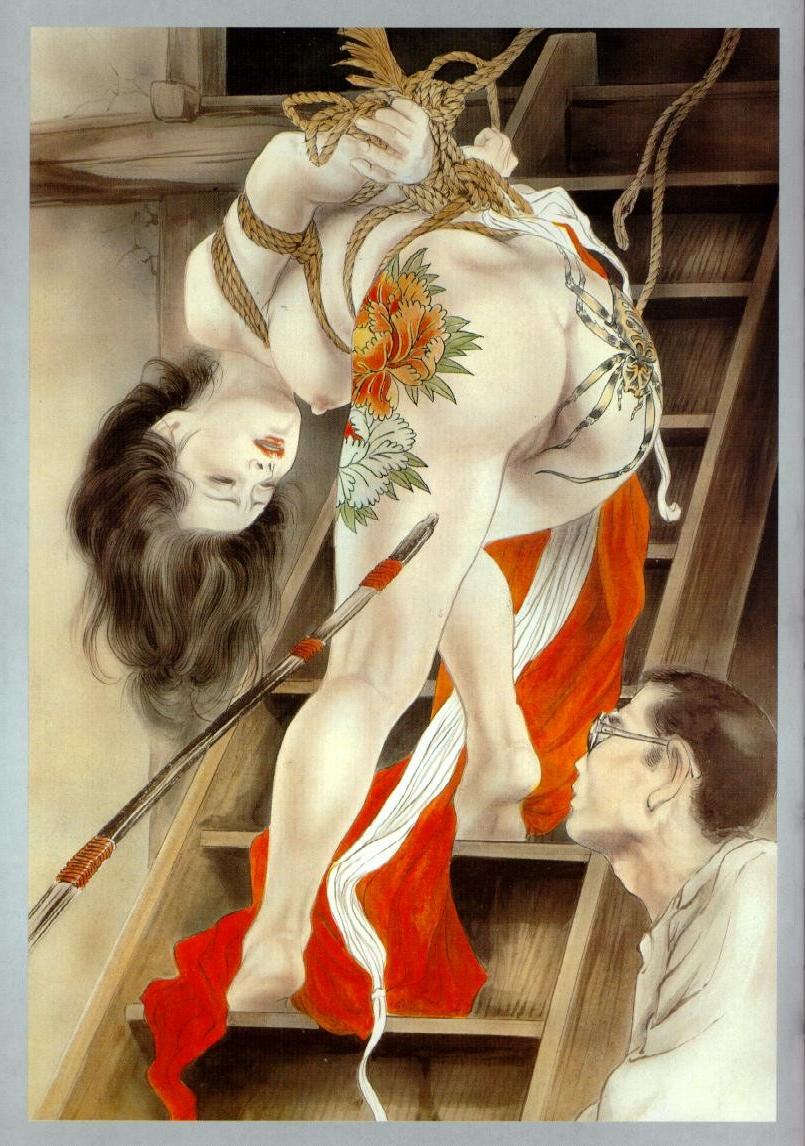 15P classic Japanese bondage paintings