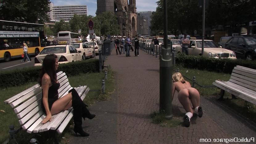 15P Hot German blonde gets punished and fucked in public!