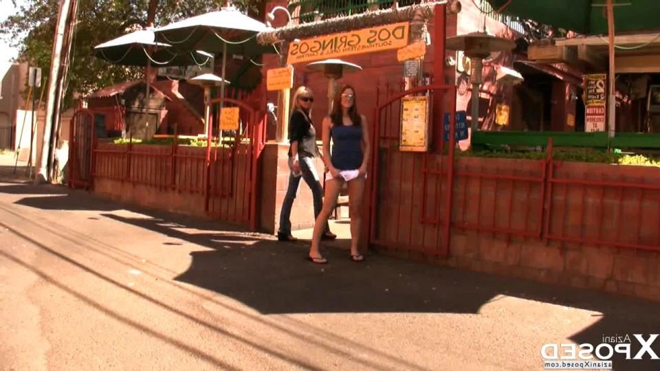 15P Misty Anderson loves being naughty for the camera in public! Check out her flash