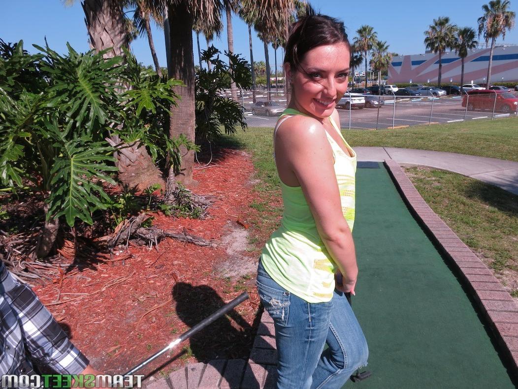 12P Hot and sexy ass golf babe Nikki Lavay banged hard from behind
