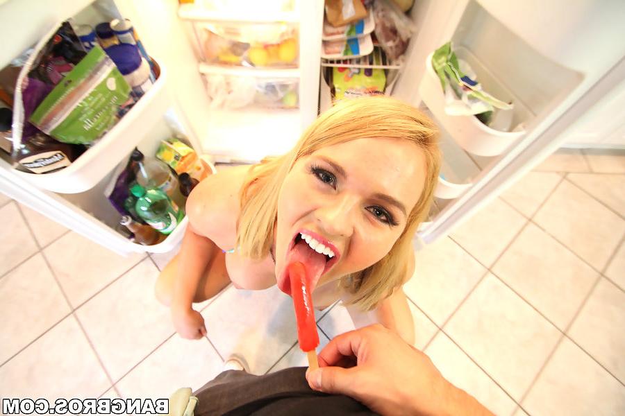 12P Buxom blonde Krissy Lynn has her playtime with a big black cock