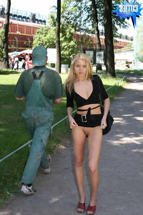 16P Amateur teen girl flashing her fresh body and sweet pussy in public
