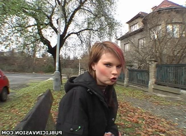16P Hot Foreign Brunette Has Tits And Twat Fondled In Public
