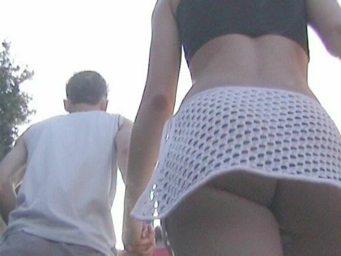 15P Public panty upskirt shots