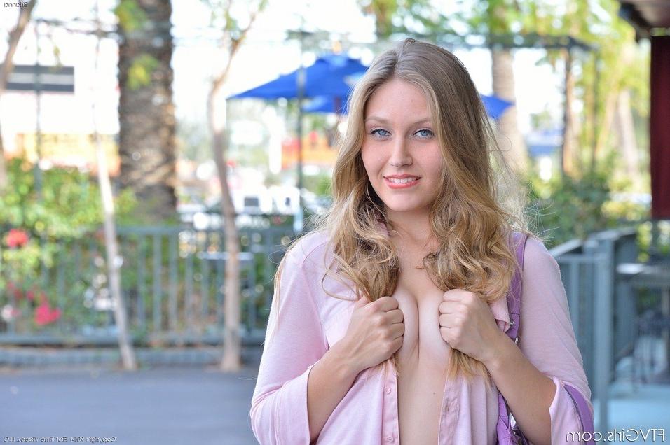 16P Hot Blonde Brianna Timid in Public