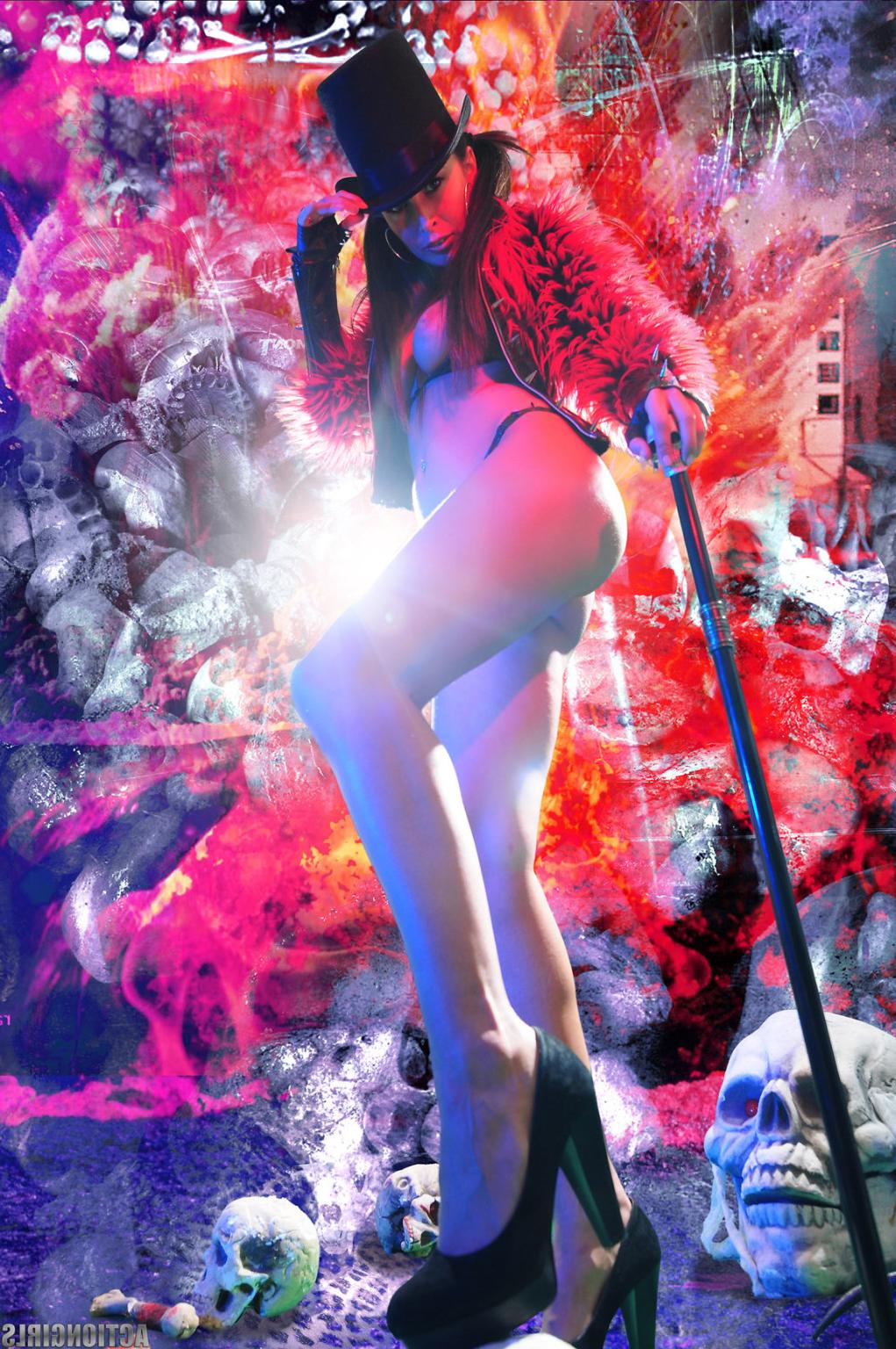 16P Exclusive Actiongirls Hana Black Photos Actiongirls.com
