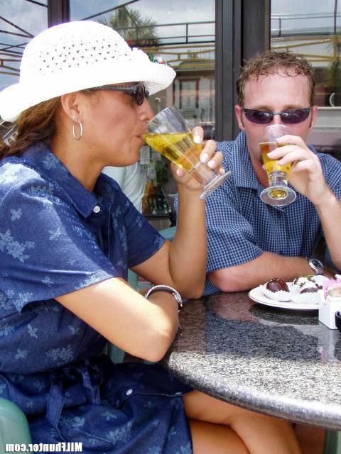 12P Tan latina milf gets picked up at restaurant then eats cock