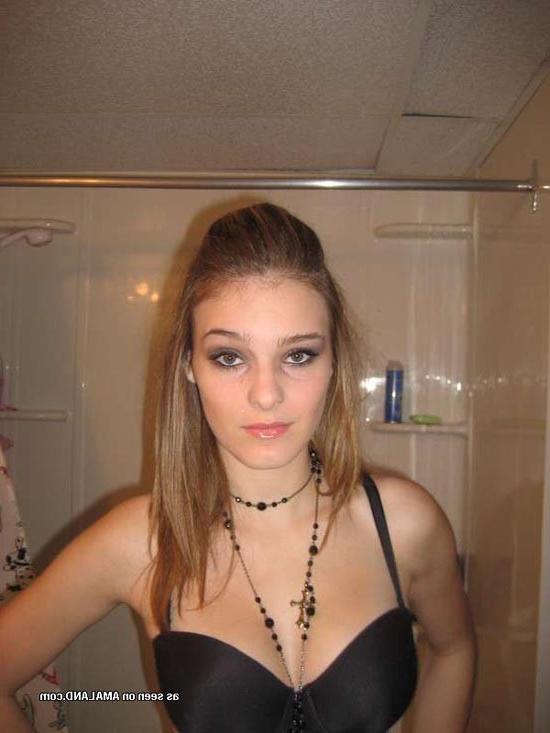 15P Gorgeous blonde teen showing off her new underwear
