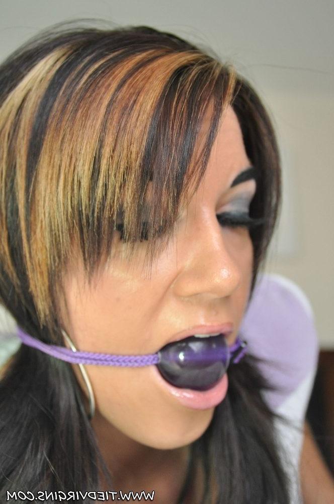 12P Slut Virgin Racheal is hogtied up on the couch!