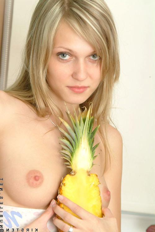 15P Take time to see kirsten on fruity teen desert in the kitchen