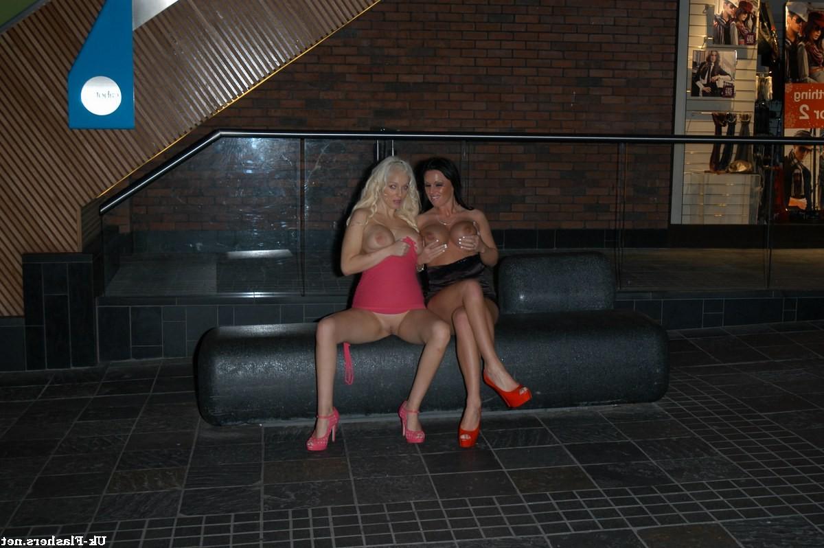 16P Uk pornstars flashing nude in public with Kerry Louise and Dolly Delights big ti