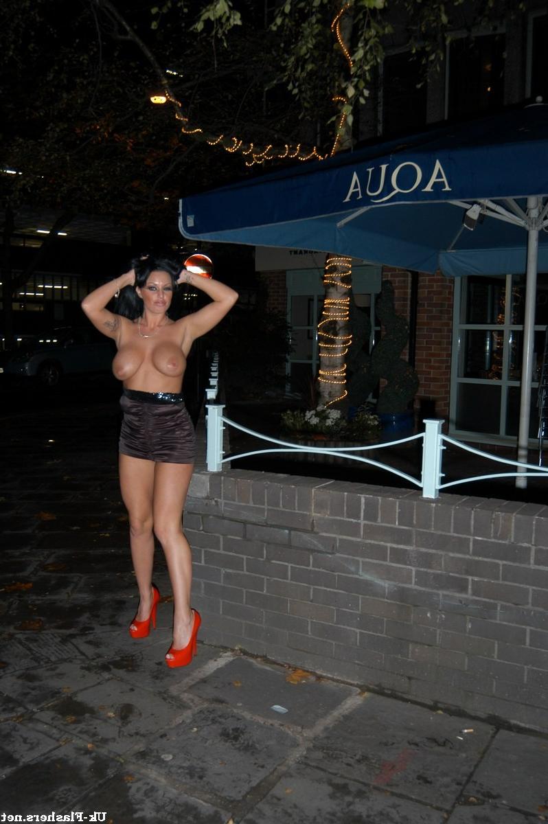 16P Uk pornstars flashing nude in public with Kerry Louise and Dolly Delights big ti