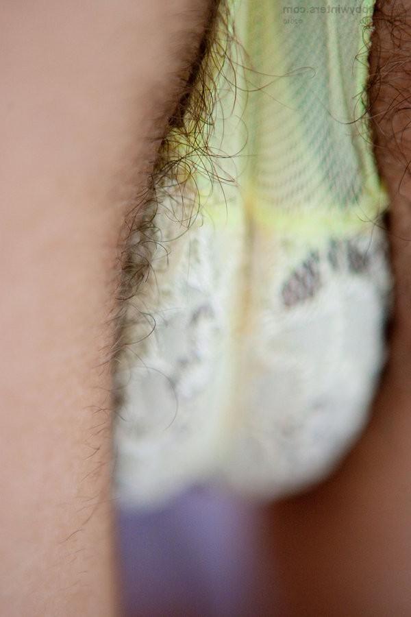 15P Beautiful Hairy Brunette Amateur Strip Teases Out Of Her Clothes