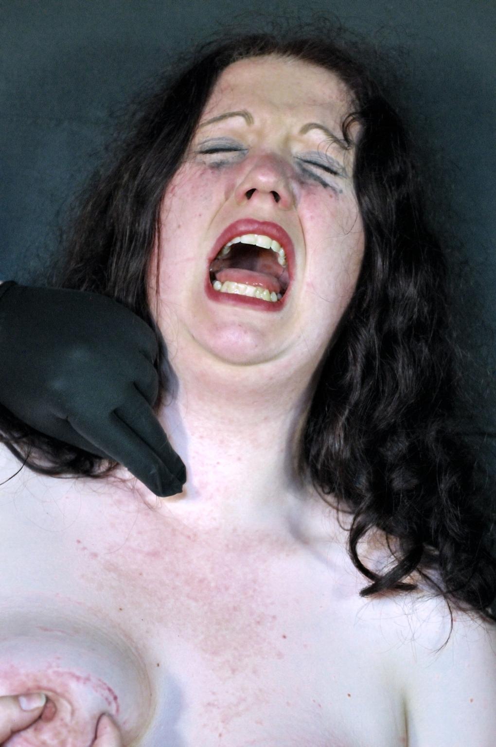 16P Extreme needle torture of bbw painslut RosieB in destroyed tit punishments