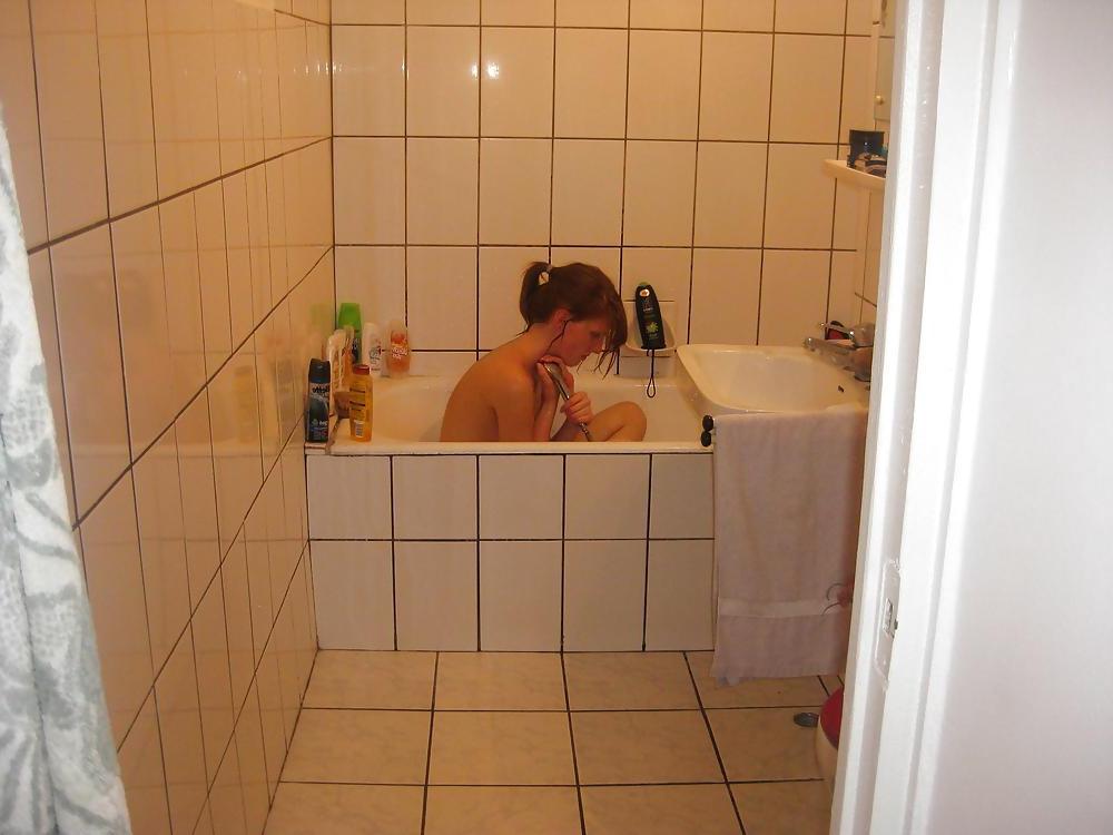 6P Girl and shower