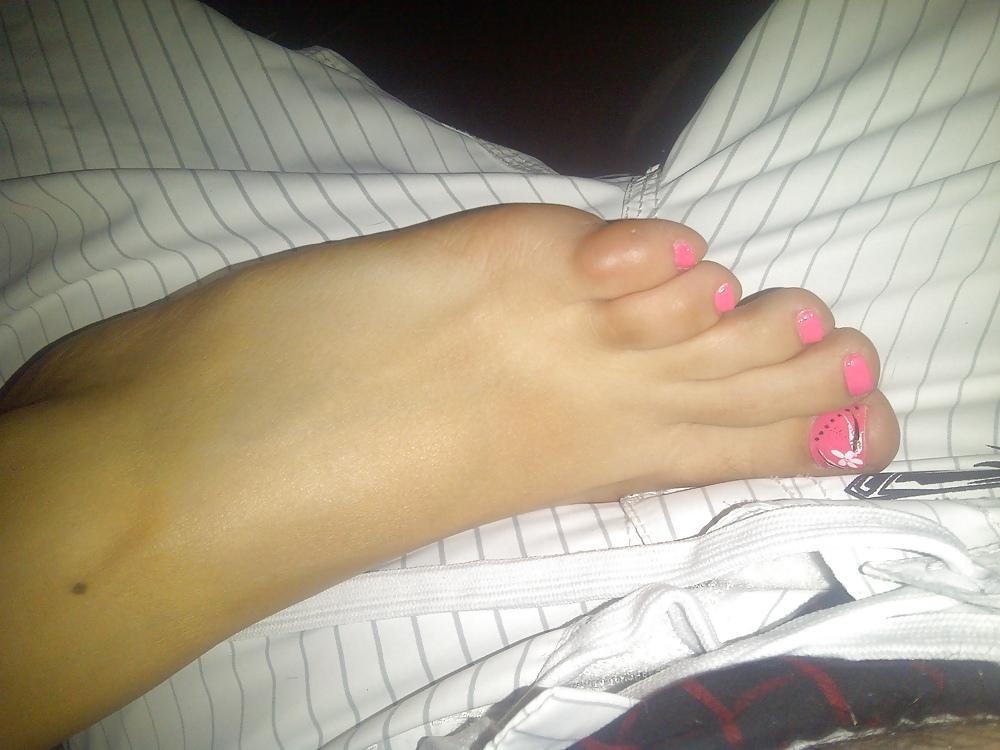 8P 25 Year Old GF, Footjob, Pussy and Feet
