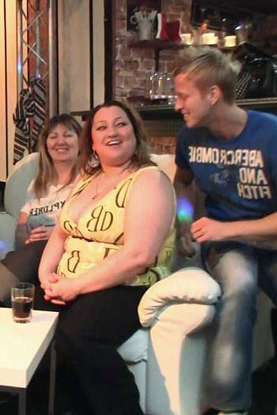 11P They are drinking and dancing at the great party and the fat slu