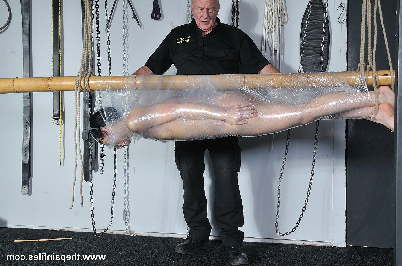 16P Amateur sub is bound to a pole with saran wrap and bought to org