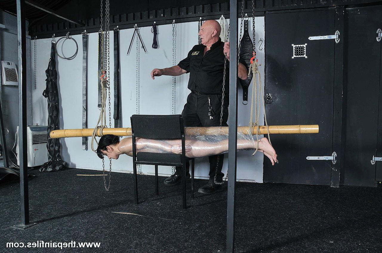 16P Amateur sub is bound to a pole with saran wrap and bought to org