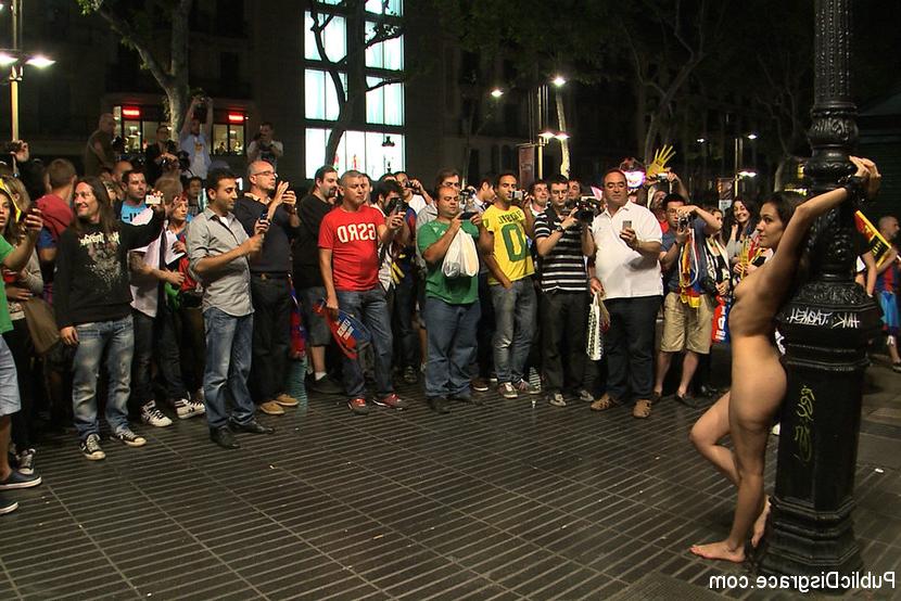 15P Spanish Hottie Samia Duarte Naked and Fucked in Public!!!