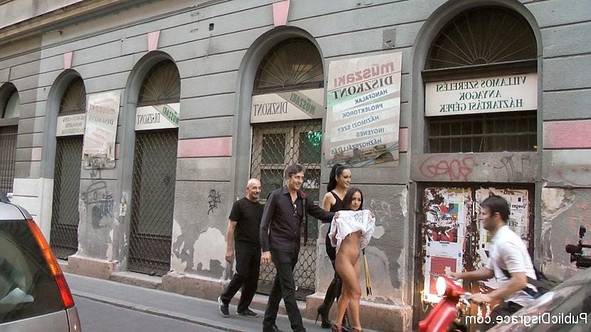 25P Nomi Melone is dominated and exposed in public for sex by lezdom