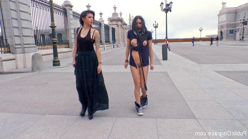 19P Carolina Abril public stripped and humiliated in front of a horn