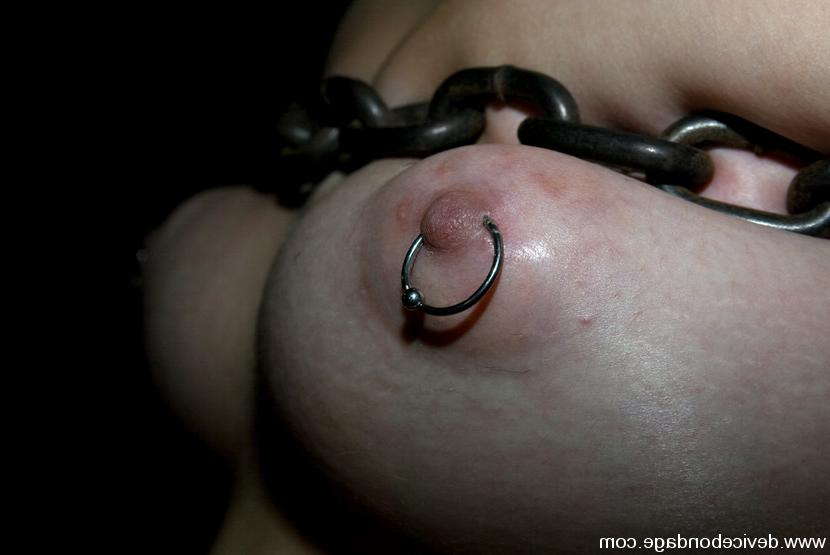 15P Charlotte Vale in hard restraints on a bed of spikes