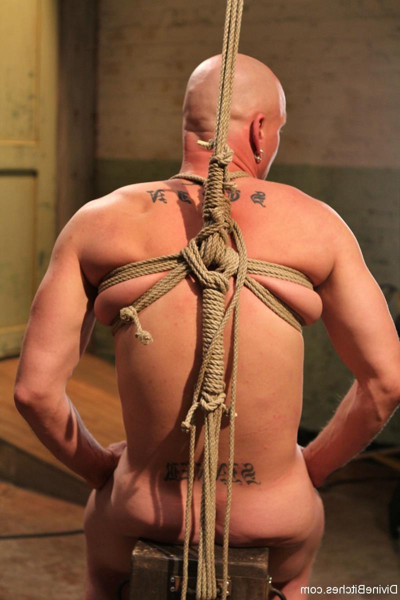24P Kinky mistress tied, dominated and strap-on fucked slave guy