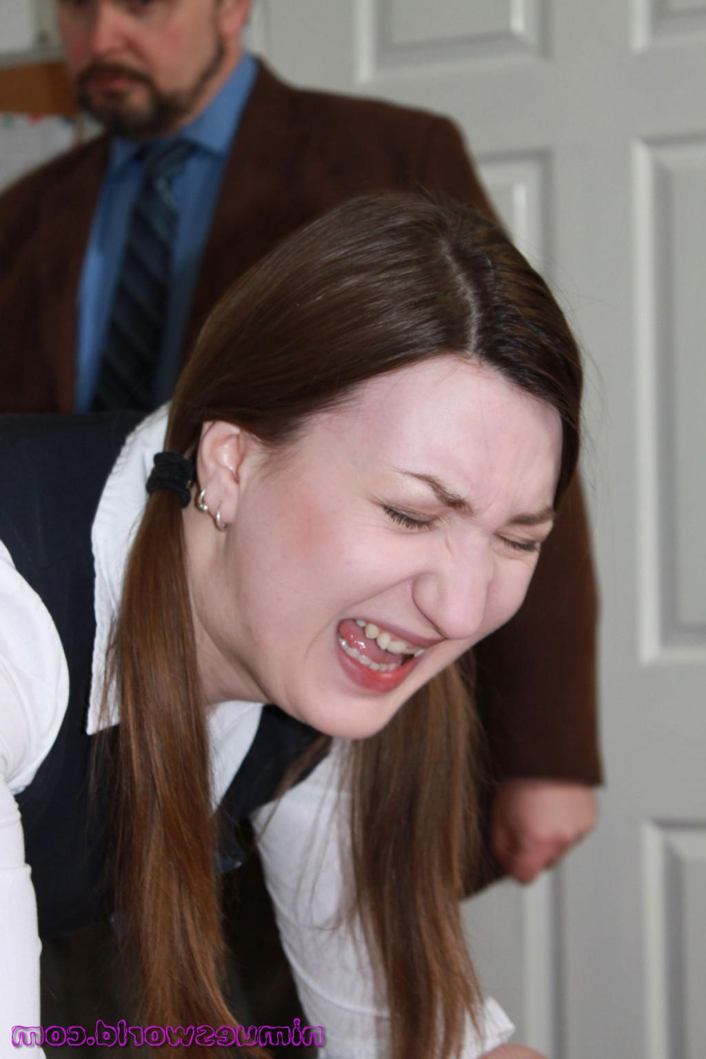 16P Hardcore amateur spanking and merciless caning of Pandora Blakes bare bottom