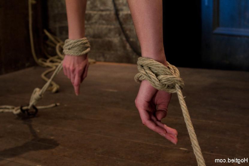 15P One of the most evil bondage predicaments you will see this week. Inverted, elbo
