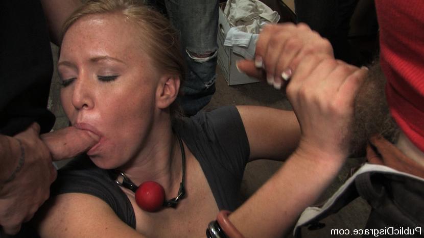 12P Ami Emerson gets tied up and fucked in public