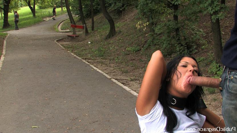 12P Scorching hot European babe gets tied up and fucked in public