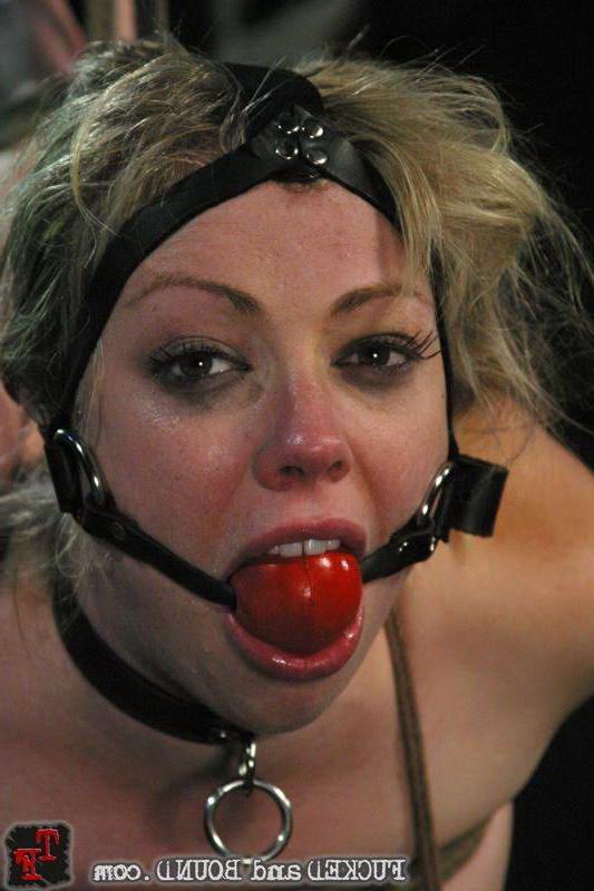 15P Blonde with tied boobs bondaged and fucked in every hole
