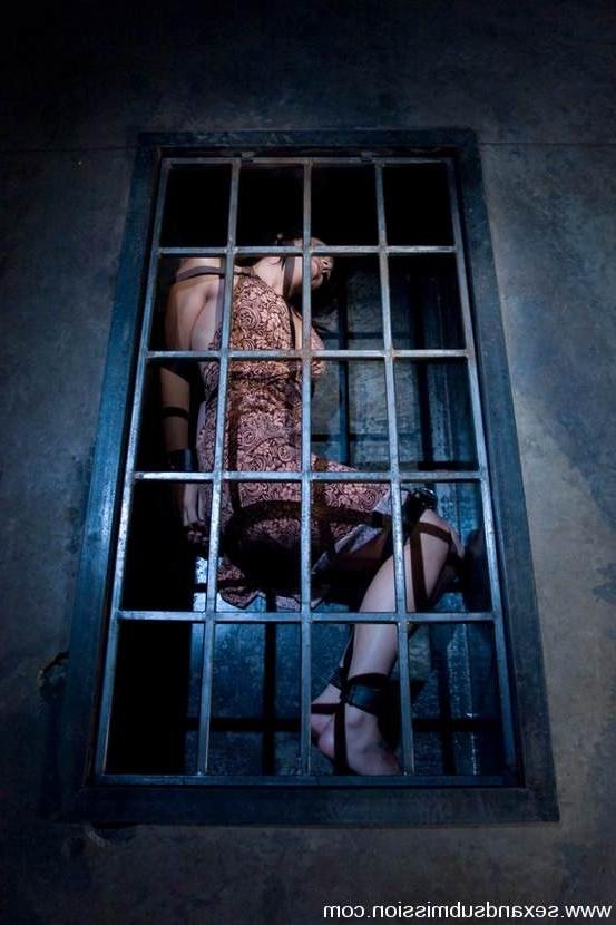 15P Sassy brunette gets bondage act and fucked in every hole
