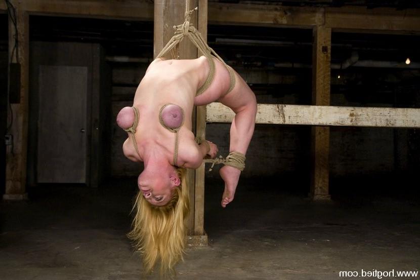15P Lass with tied boobs bondaged and fucked with devices