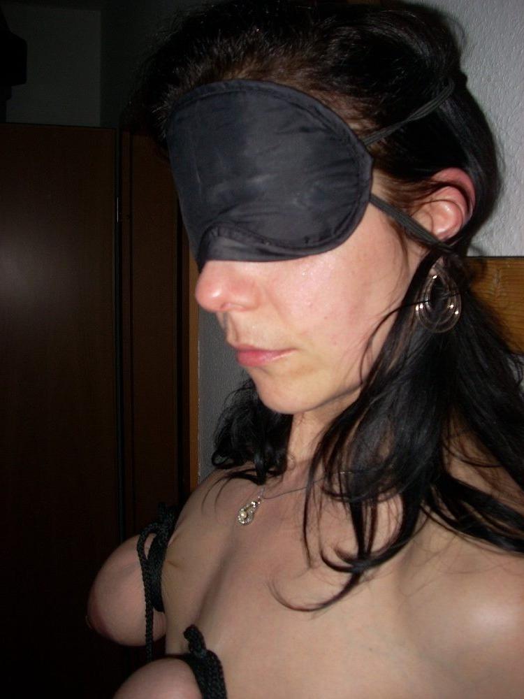 12P Sexy slut with small tits bondaged