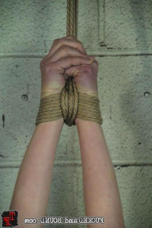 15P Dark haired girl gets rope bondage and fucked in every hole