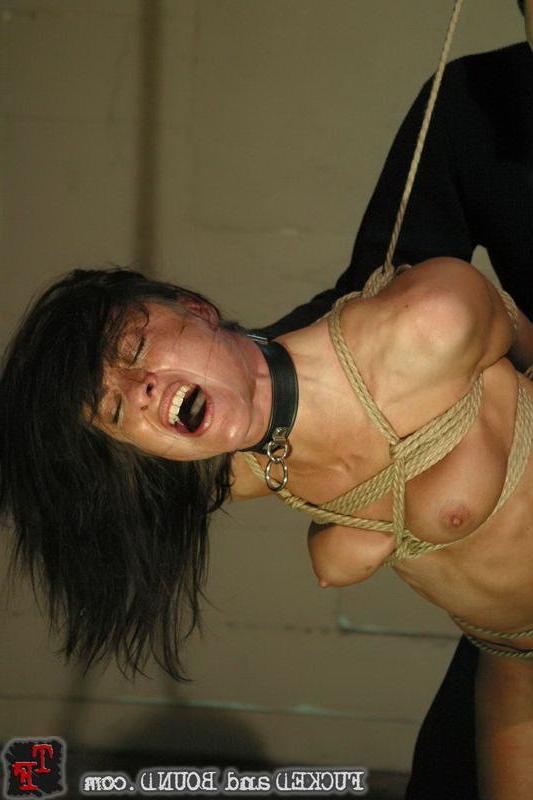 15P Dark haired lass bondaged hard and fucked in every hole