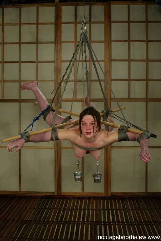 15P Ginger loves bondage, pain, and being fucked by wet machines