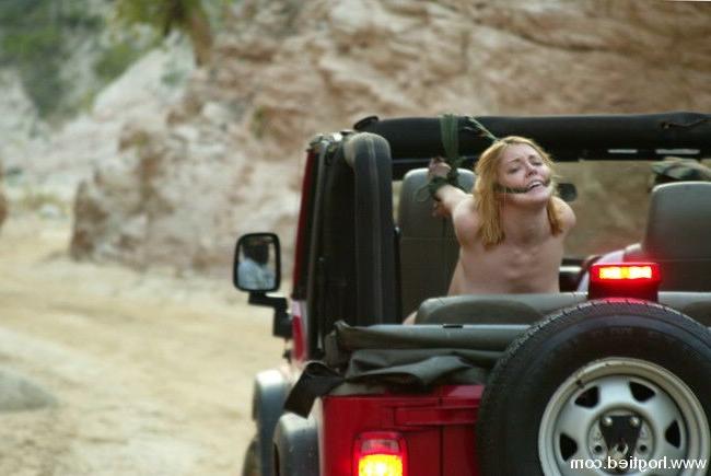 15P Blonde gets tied up and gagged in the desert