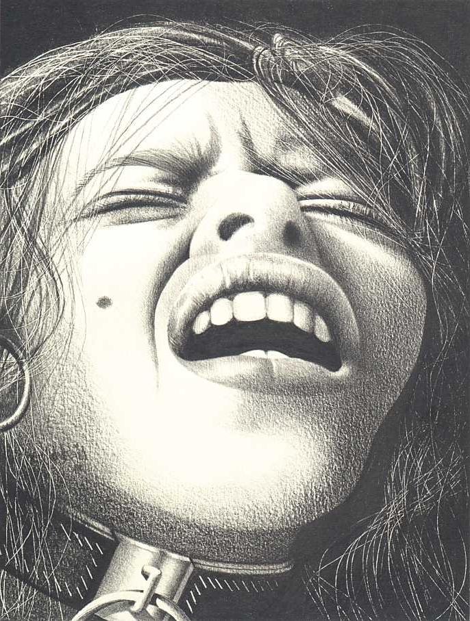 15P classic black and white bondage artwork