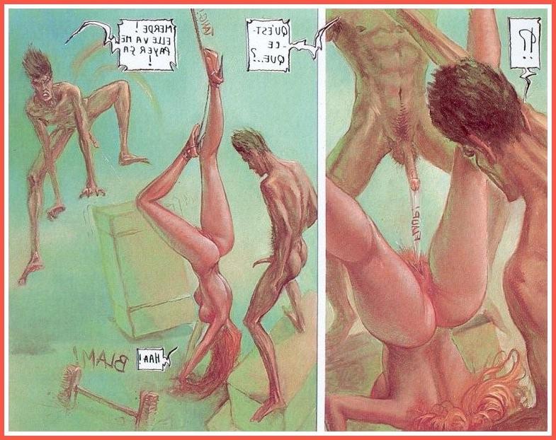 15P strange French bondage comic